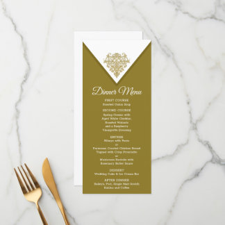Menu Élégance dorée