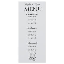 menu élégant