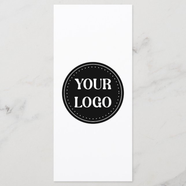 Menu élégant, contemporain, poli et personnalisable (Devant)