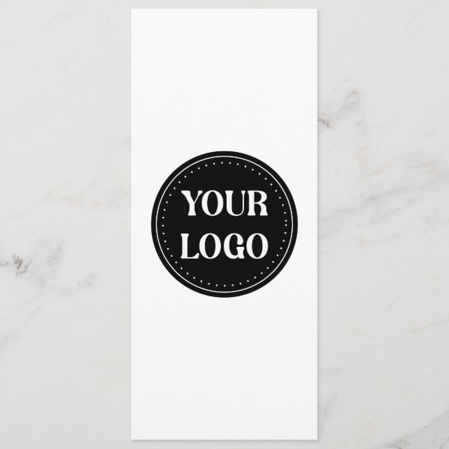 Menu élégant, contemporain, poli et personnalisable (Devant)