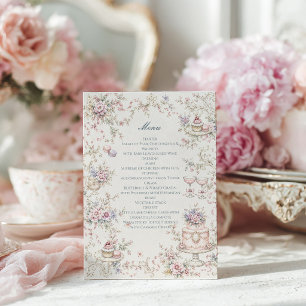 Menu élégant de Marie Antoinette pour la fête prén
