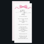 Menu Élégant Mariage à mâchoire douce rose<br><div class="desc">Si vous avez besoin d'aide ou d'articles correspondants,  veuillez me contacter.</div>