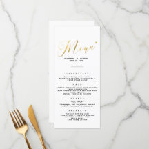 Élégant Mariage chic Gold Script