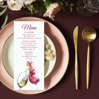 Élégant Mariage de danse du vin rouge et blanc