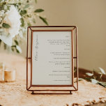 Menu Élégant minimaliste script ivoire Mariage personna<br><div class="desc">Menu Mariage de calligraphie Ivoire minimaliste Personnalisé</div>