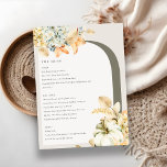 Menu Elégant Rustique Citrouille d'automne Arch Mariage<br><div class="desc">Si vous avez besoin d'une personnalisation supplémentaire,  n'hésitez pas à m'envoyer un message sur yellowfebstudio@gmail.com .</div>