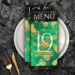 Menu Élégante 19e anniversaire du Mariage de Jade