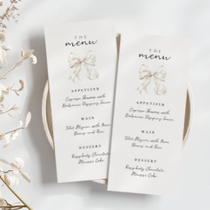 Menu Elégante Elle noue la Fête des mariées de la ceint