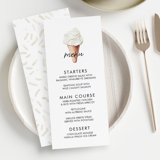 Menu Elle a été récupérée Fête des mariées de vanille (Créateur téléchargé)