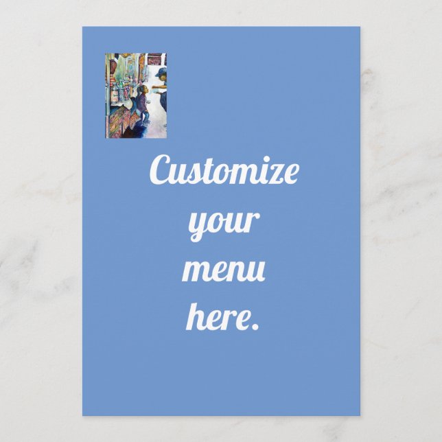 Menu En fin de compte produit de l'espoir (Devant)