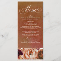 Menu en terre cuite florale d'herbe des Pampas