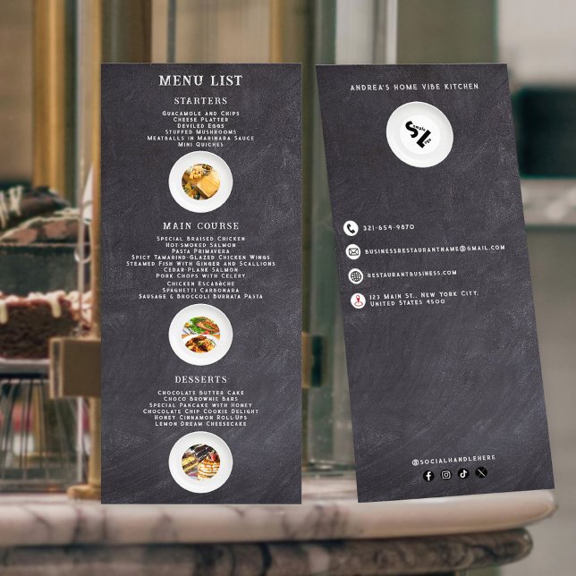 Menu et photos de nourriture professionnels tendan (Créateur téléchargé)