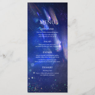 Menu Étoiles de tir Galaxie céleste Mariage