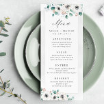 Menu Eucalyptus Verdure anémonique floral rustique mari<br><div class="desc">Aquarelle moderne chic Eucalyptus verdure et anémone floral sur arrière - plan gris clair,  avec script de menu tendance,  élégante et élégante,  grands menus mariage pour mariage rustique,  mariage botanique et mariage de plage au printemps et en été. Voir toutes les pièces correspondantes de la collection</div>