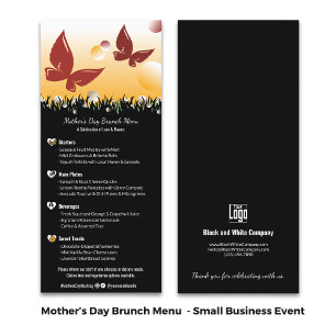 Menu Événement spécial d'affaires Brunch de la fête des