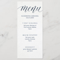 Menu fait sur commande de couleur pour le Marianne