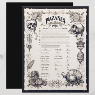 Menu Fantastique Pirate