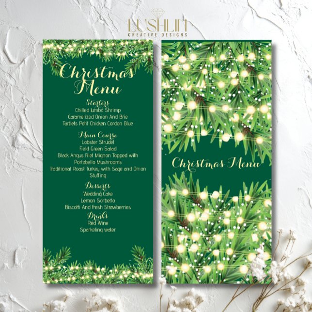Menu Festif de Noël Dîner ou événement (Créateur téléchargé)