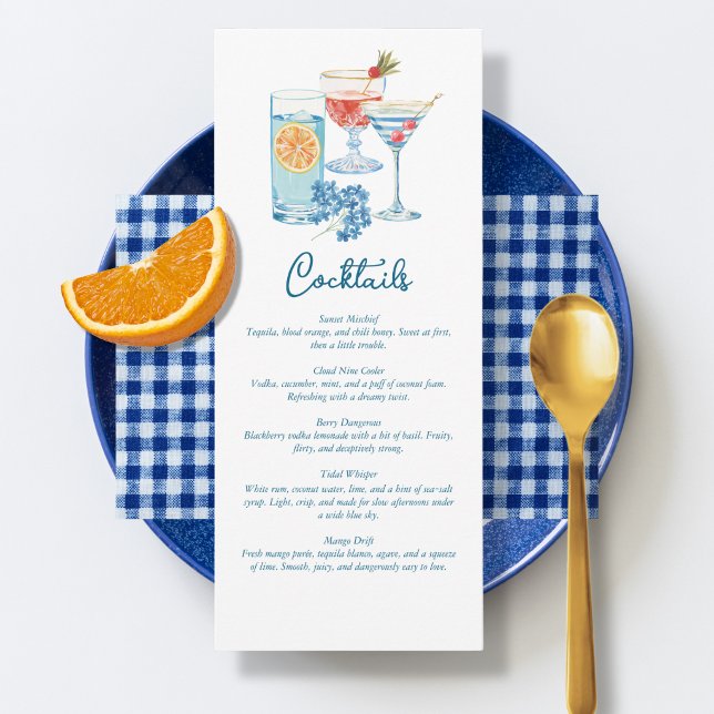 Menu Fête de Cocktail Cheers (Créateur téléchargé)