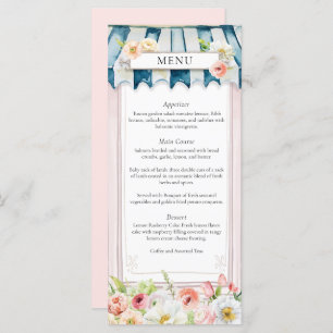 Menu Fête des mariées Jardin Fleur