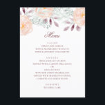 Menu Fleur de pêche aquarelle. Mariage botanique. Flora<br><div class="desc">menu mariage avec fleurs de pêche à l'aquarelle. Convient pour l'anniversaire,  l'anniversaire et toute autre fête. Contactez-moi,  s'il vous plaît,  si vous avez besoin d'autres articles.</div>