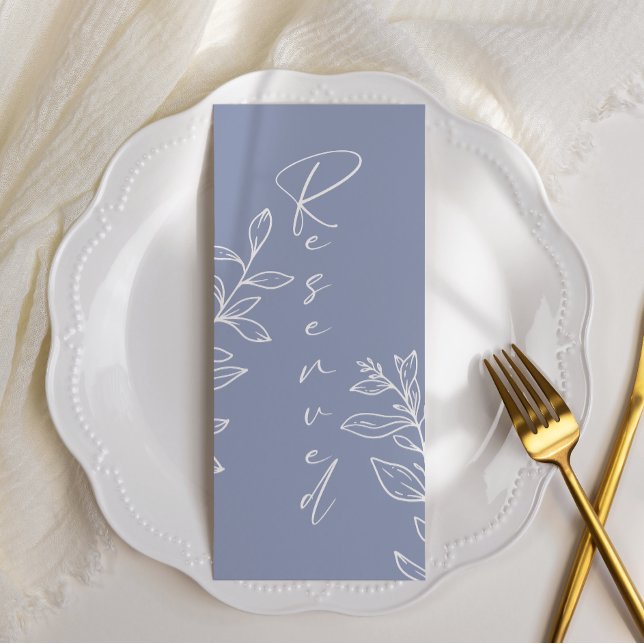 Menu Fleur de Pervenche Réservation de Sièges Simple (Créateur téléchargé)