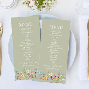 Menu Fleur fleur sauvage Fleur Flore Jardin Mariage Nou
