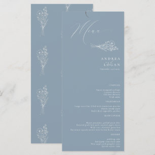 Menu Fleur sauvage Boho Chic Mariage