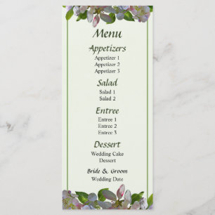 Menu Fleurs d'Apple...