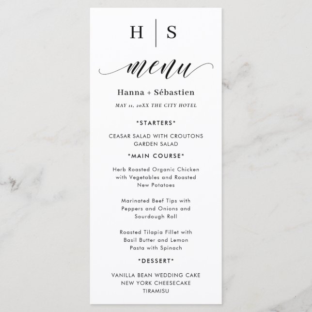 Menu Fleurs d'automne à l'aquarelle boho (Devant)