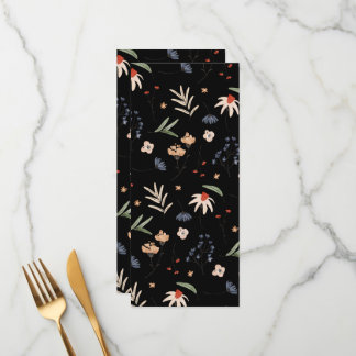 Menu Fleurs d'eau simples 1
