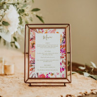 Fleurs élégantes aquarelle rose Mariage personnali