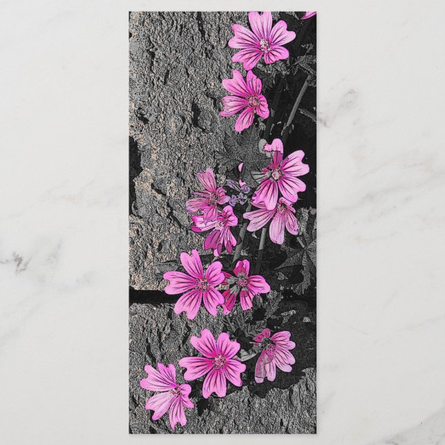 Menu Fleurs violettes (Devant)