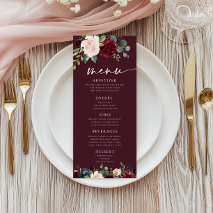 Menu Floral Bourgogne