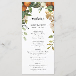 Menu Flore d'or   Élégante verdure d'Eucalyptus