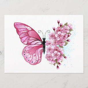 Menu Flower Butterfly
