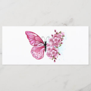 Menu Flower Butterfly