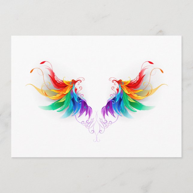 Menu Fluffy Rainbow Wings (Devant)