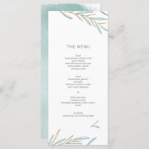 Menu Foliage Moderne