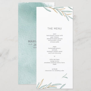 Menu Foliage Moderne