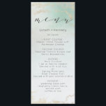 Menu Fond Abstrait Aqua Ombre avec Parties scintillant<br><div class="desc">Ombre Turquoise Aqua Frosted Foil Mariage d'aquarelle Design avec peinture à la main lessive aquarelle Fonte vert à blanc texture arrière - plan. A Chic and Modern Look for a spring or summer mariage, with soft pastel color palette : Turquoise, Aqua, Mint and gold faux foil veins and details, and...</div>