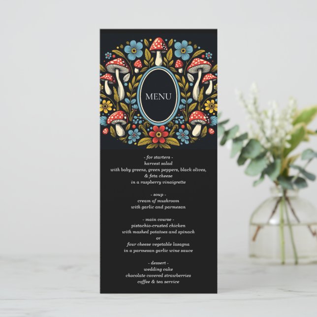 Menu Forêt de Cottagecore (Debout devant)