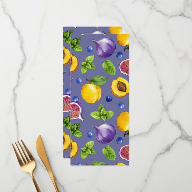 Menu Fruits d'été (Devant/Arrière en situation)