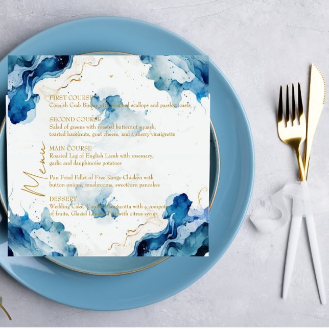 Menu Gala AZURE Marble Dreams (Créateur téléchargé)