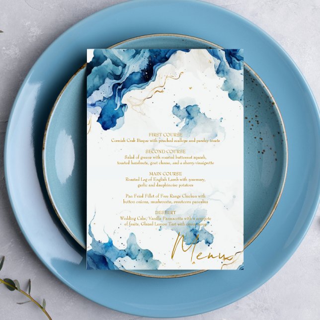 Menu Gala AZURE Marble Dreams (Créateur téléchargé)