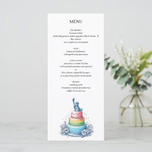 Menu Gâteau de mariage de New York City