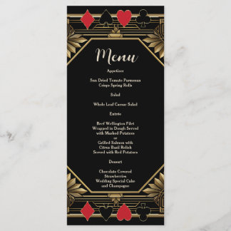 Menu Glam Casino Royale Las Vegas Poker Mariage