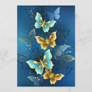 Menu Golden butterflies