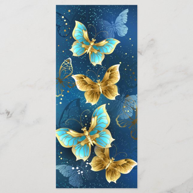 Menu Golden butterflies (Devant)