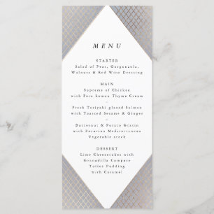 Menu Gray Gatsby Grand Mariage Gray Gray